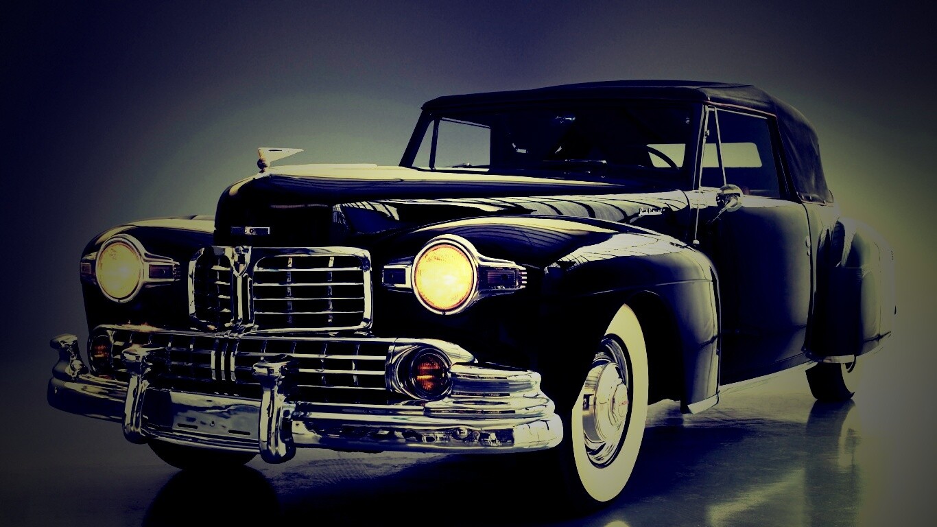 Черный ретро авто обои