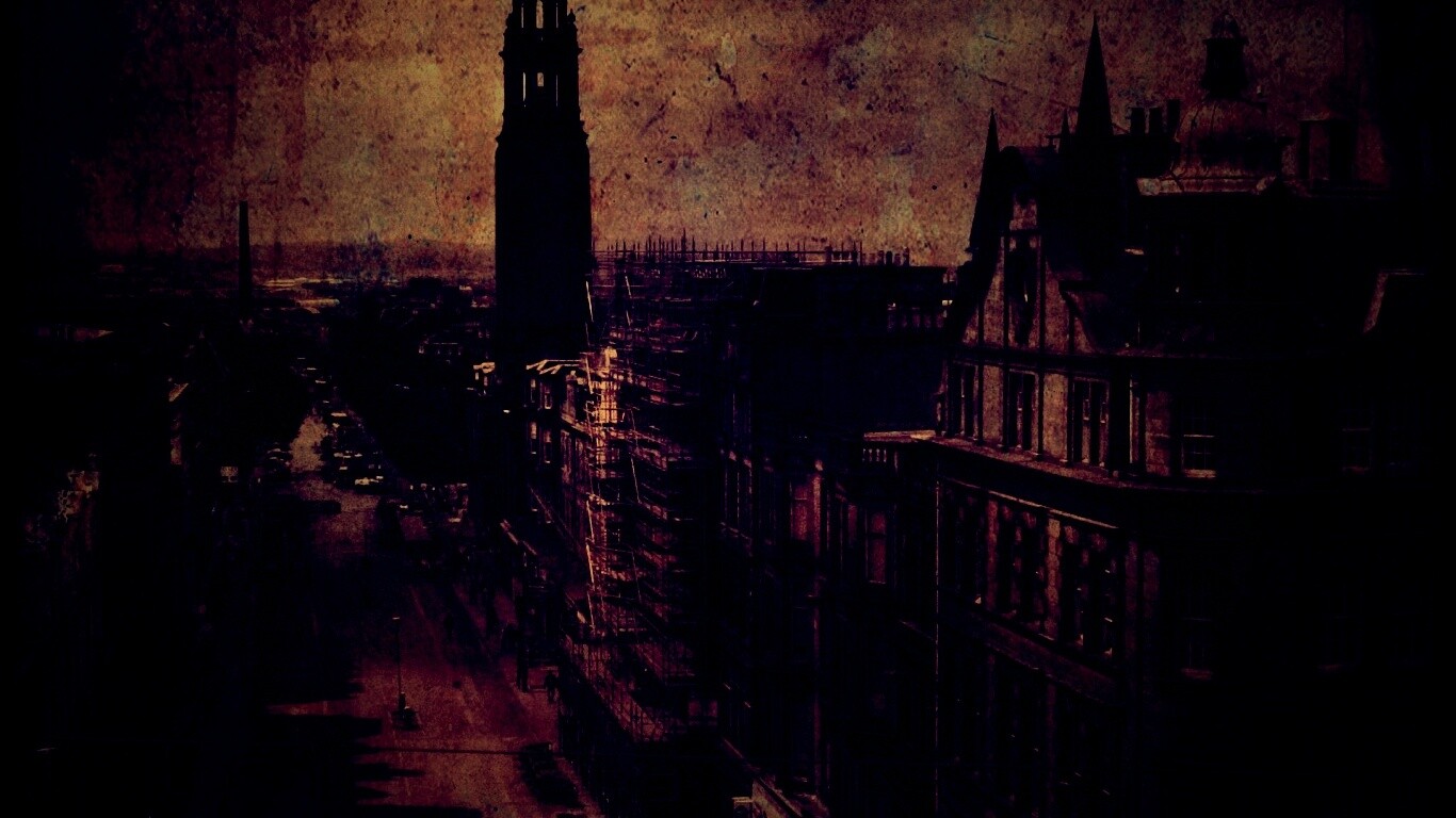 Старинное фото города обои