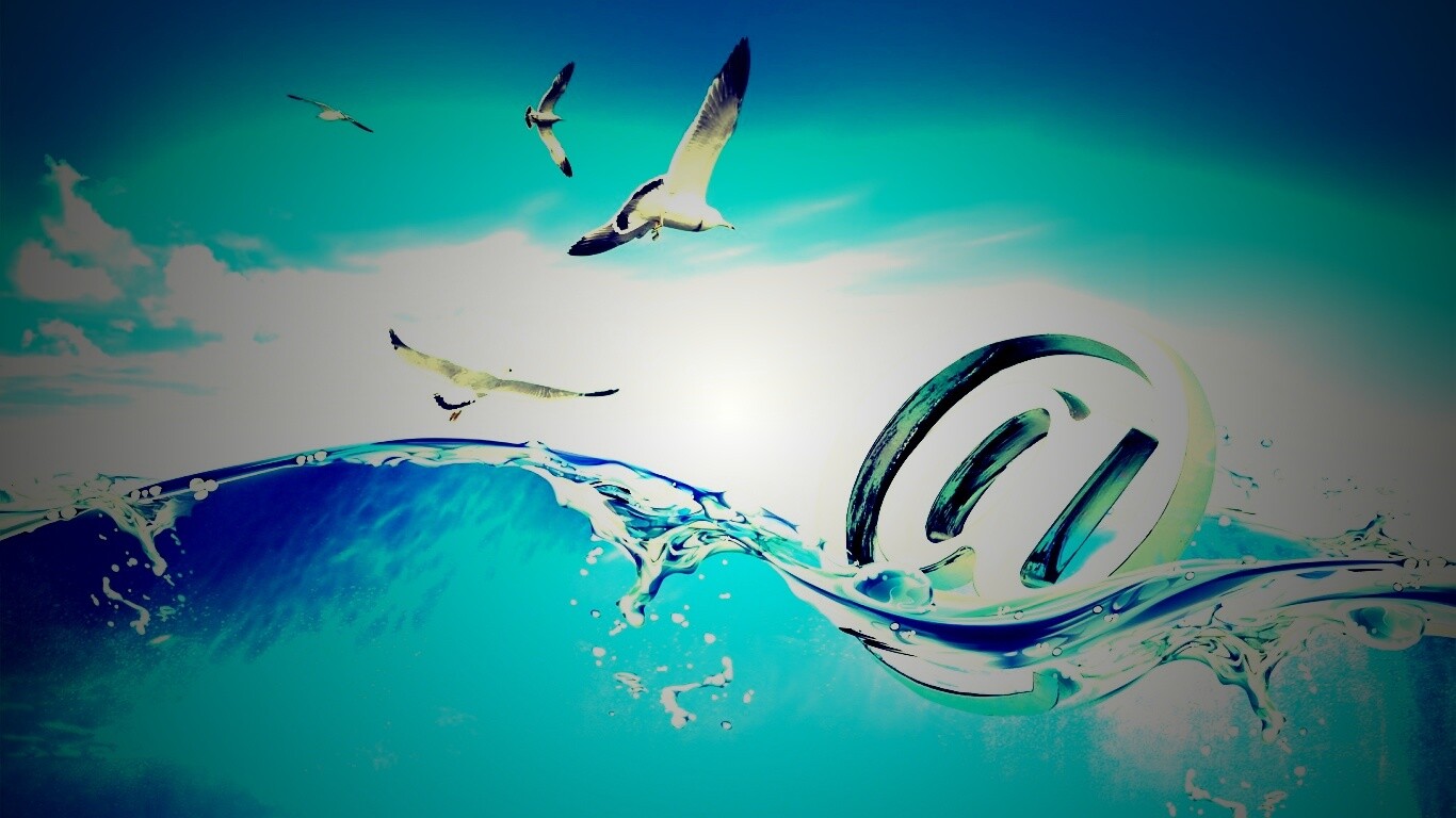 Собака тонет обои