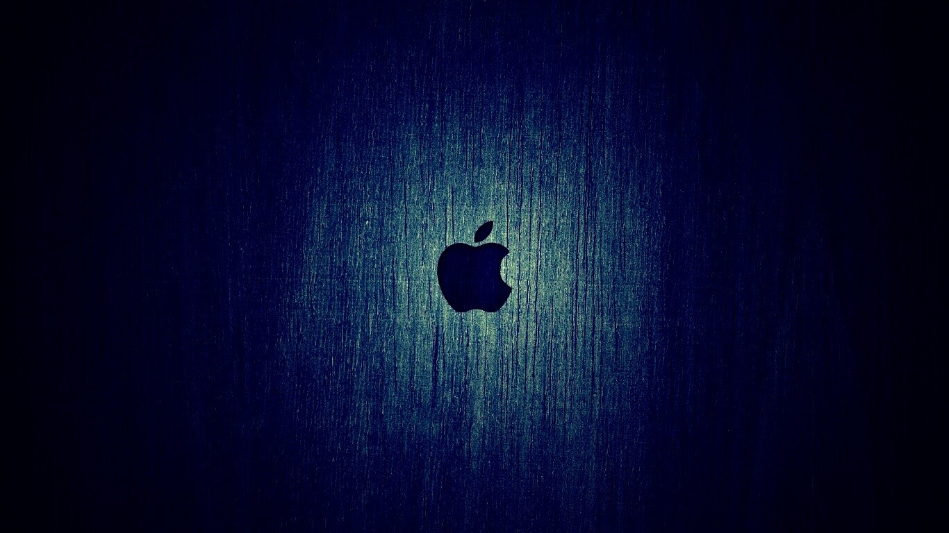 Логотип Apple на доске обои