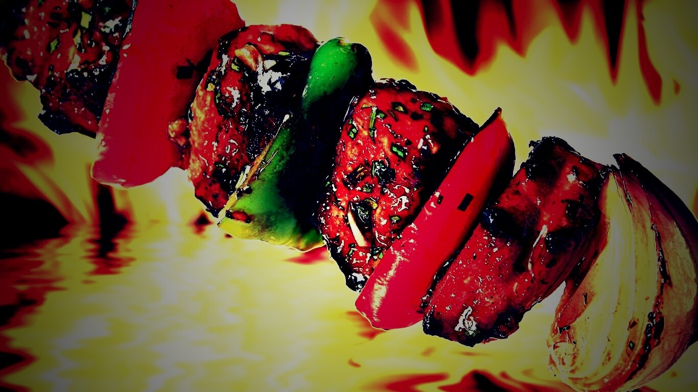 Сочный шашлычок обои