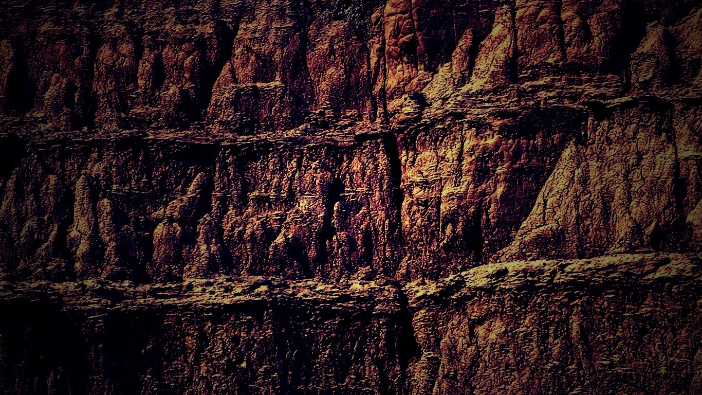 Скалистый обрыв обои