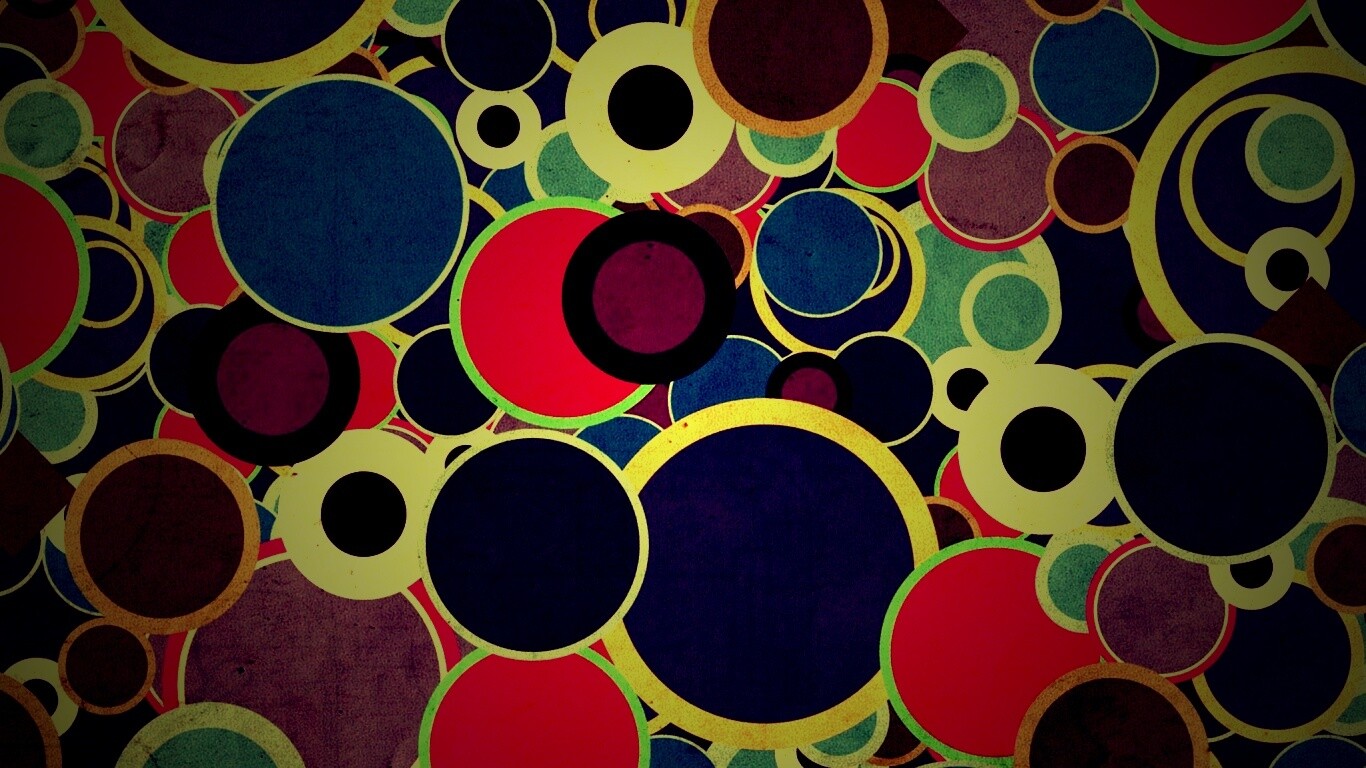 Цветные круги обои
