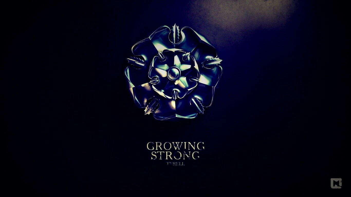 Металлический герб Тиреллов обои