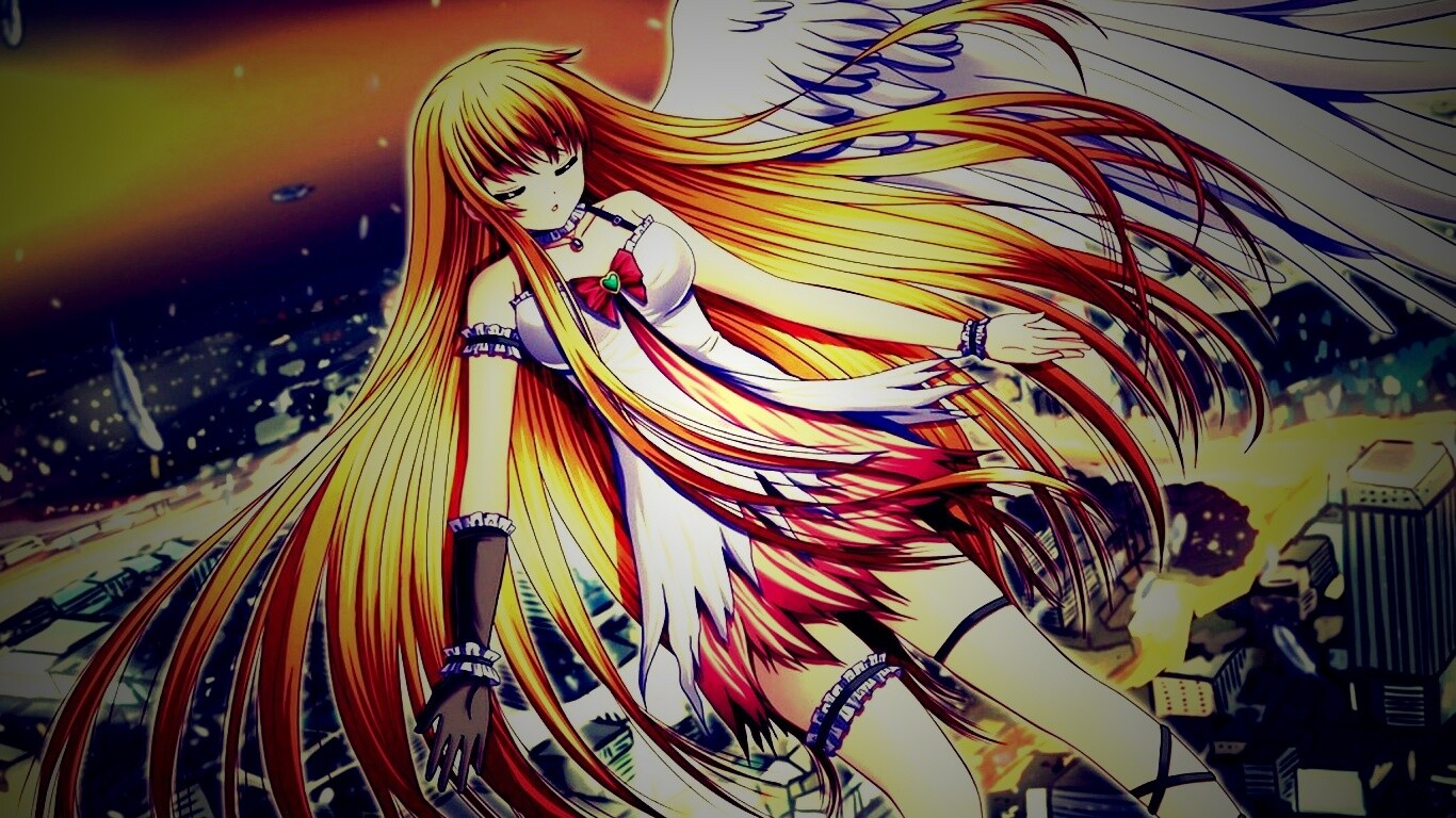 Неопознанная девушка из аниме обои