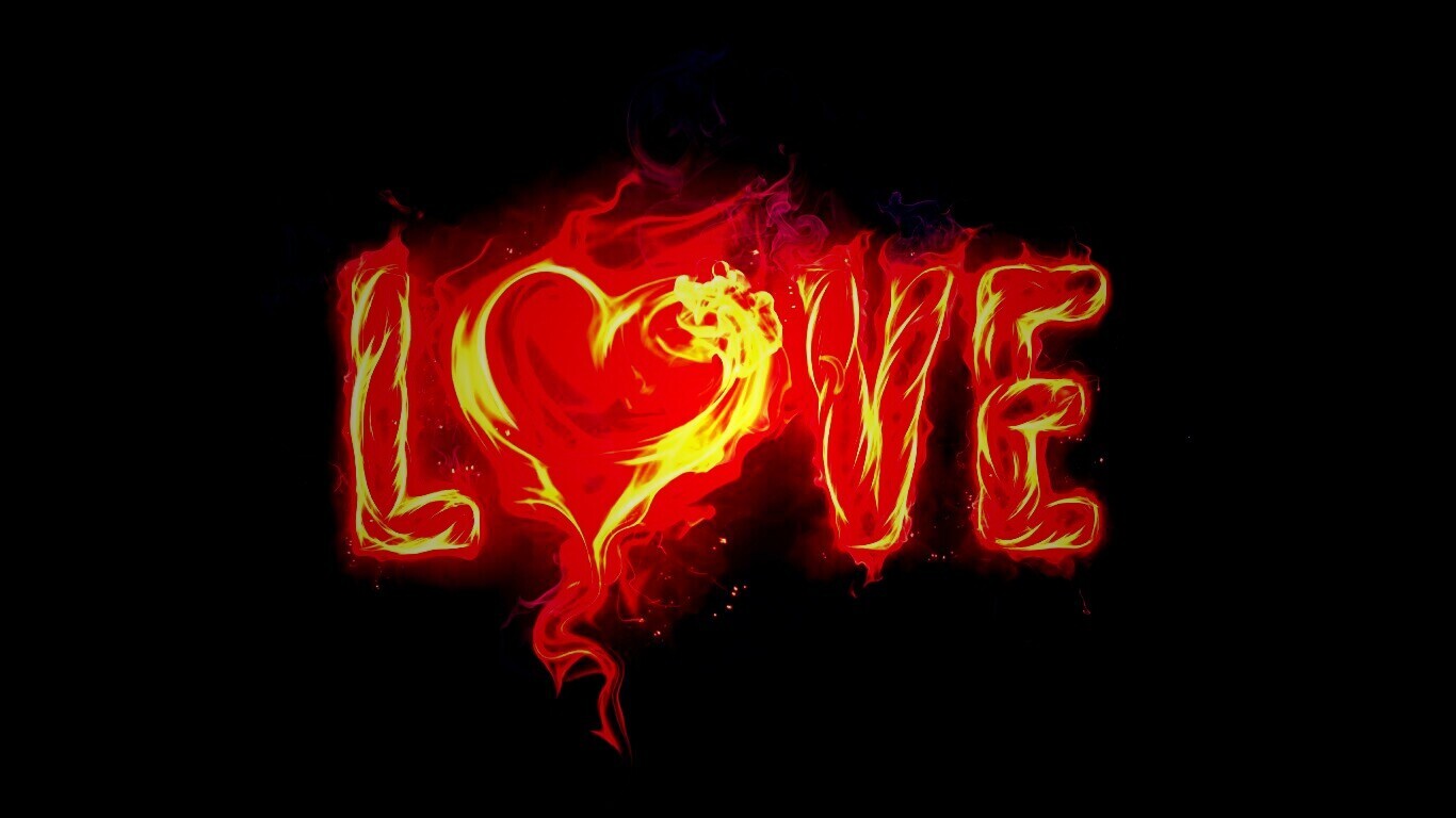 Пламенная любовь обои