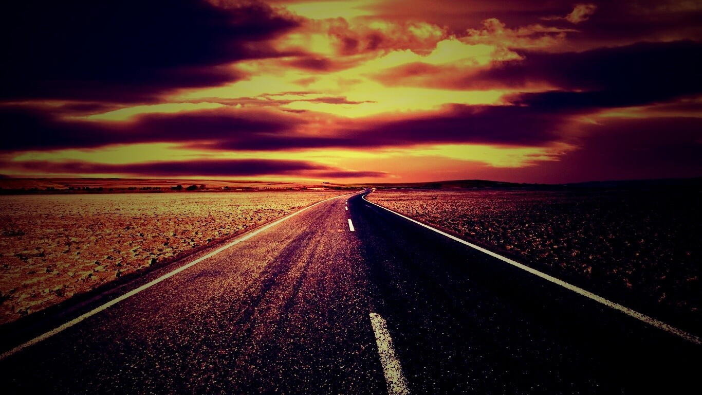 Дорого к горизонту обои