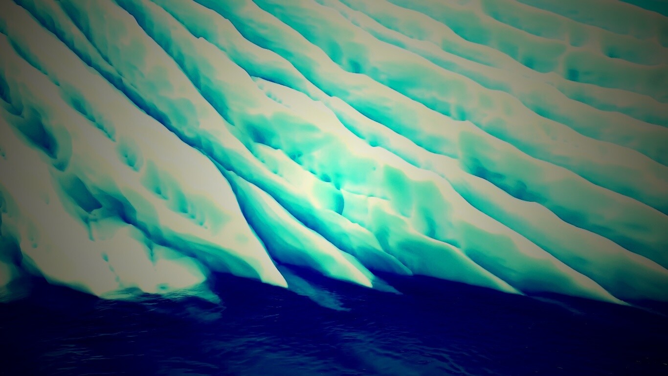 Борозды во льду обои