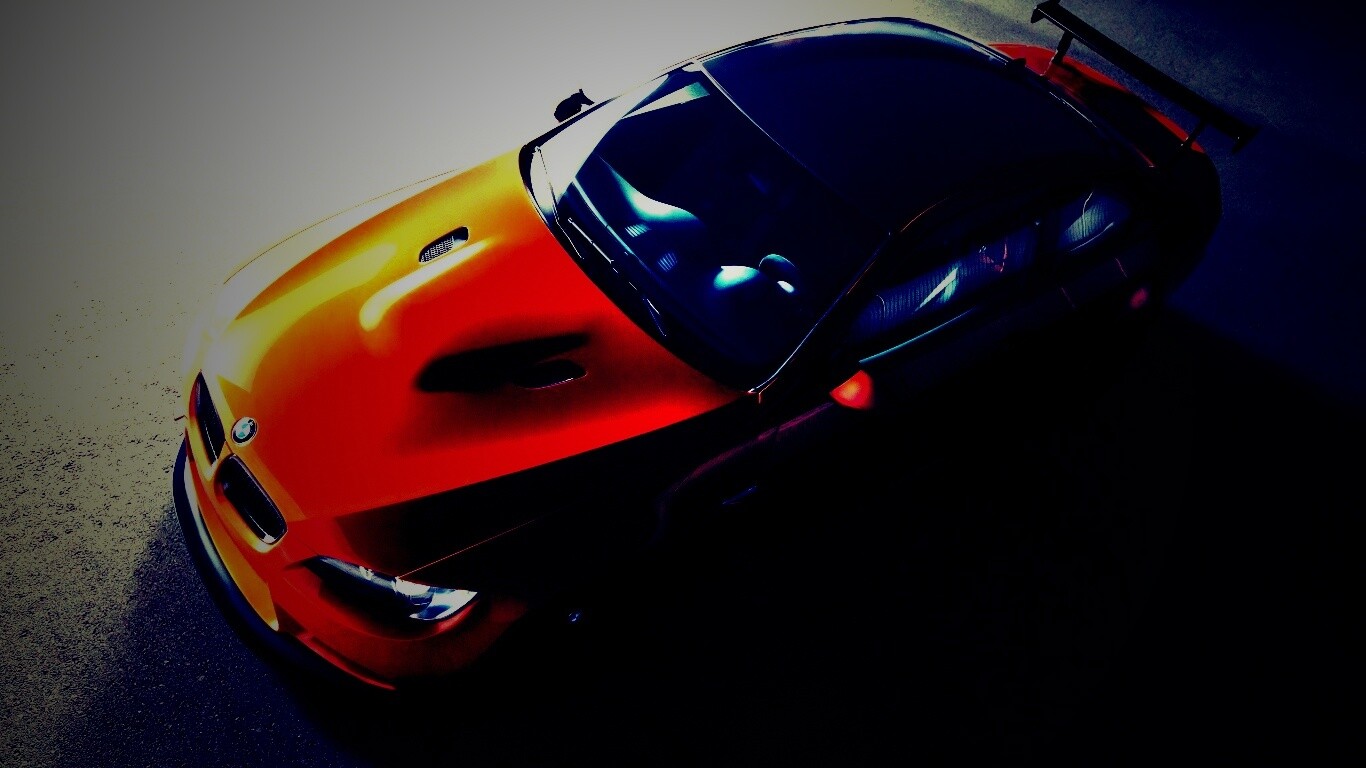 Оранжевый BMW обои