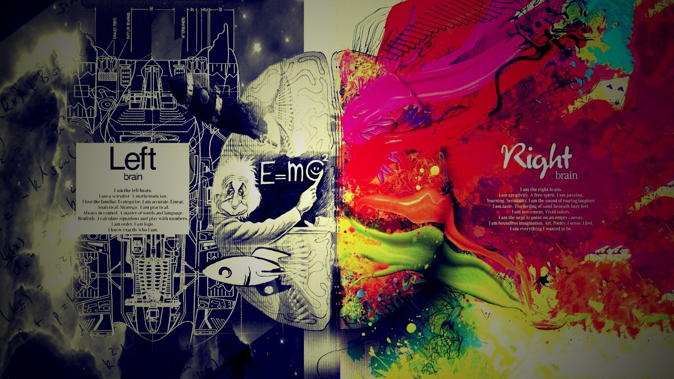 Логика против креатива обои