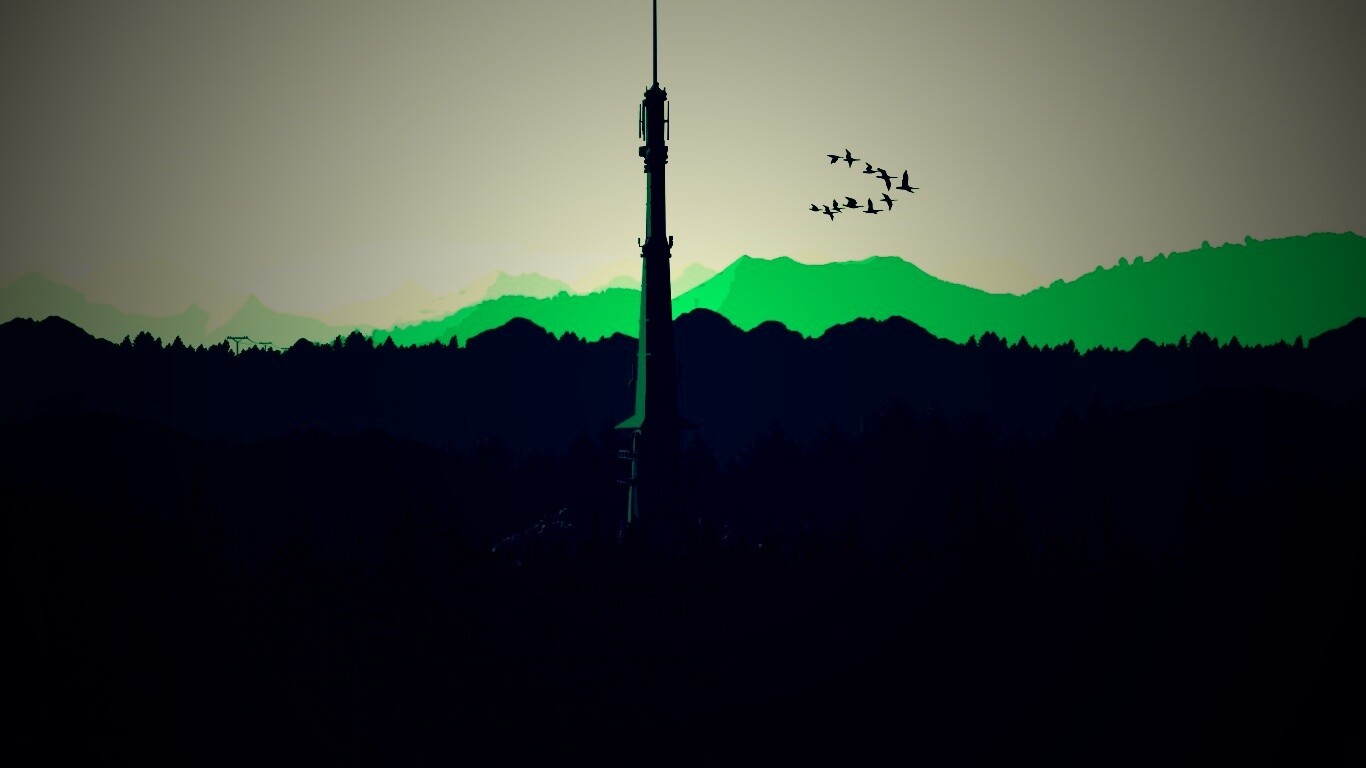 Зеленые горы обои