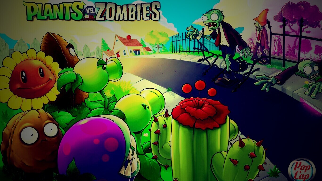 Plants vs zombies обои