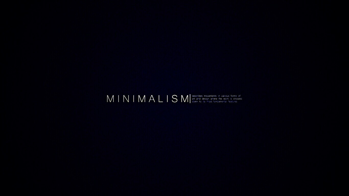 Минимализм обои