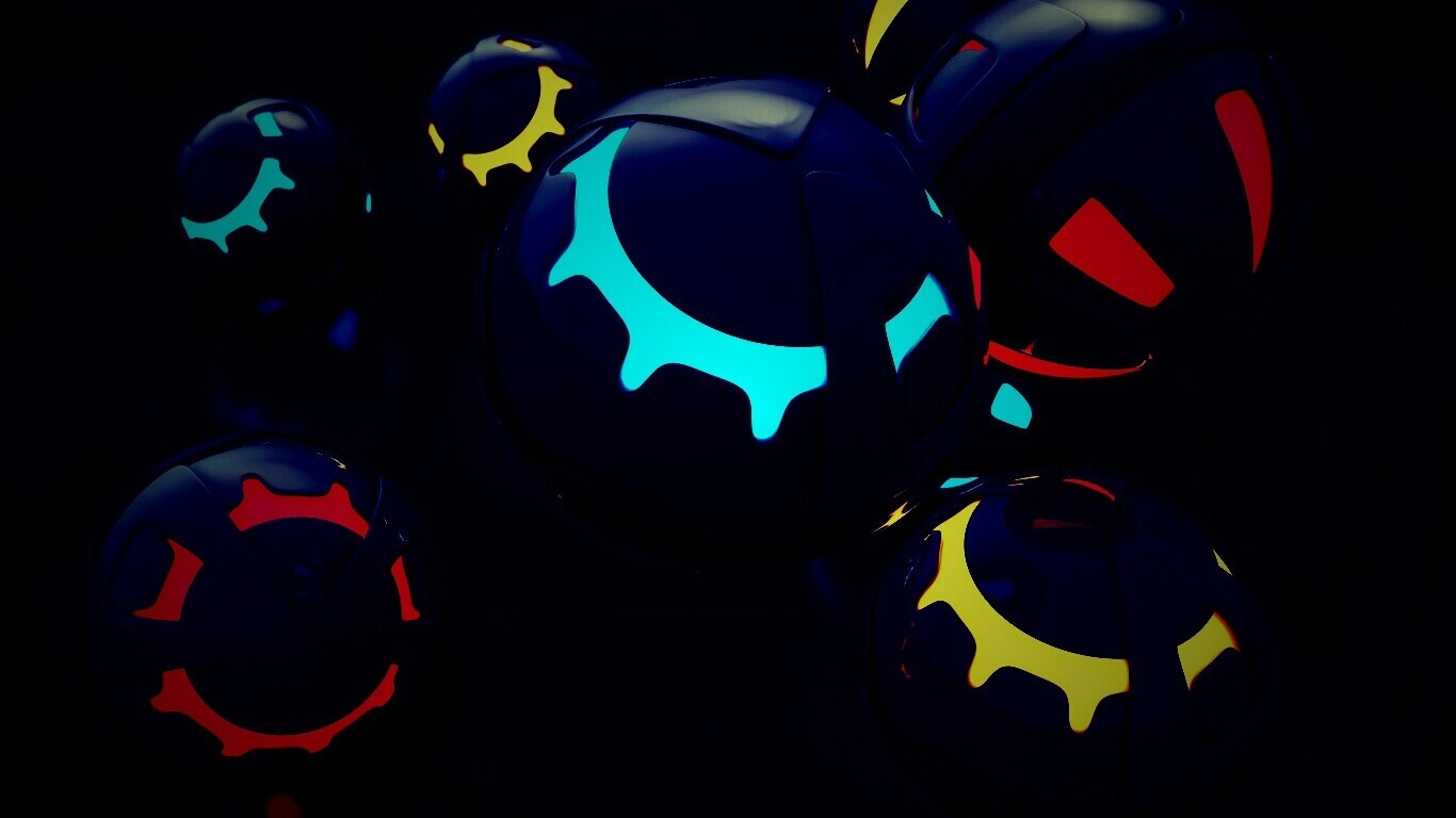 Трёхмерные шары обои