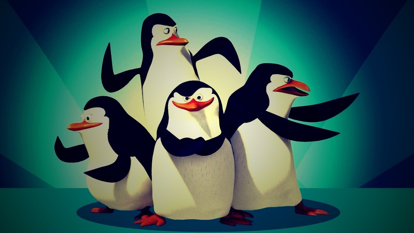 Мадагаскарские пингвины обои