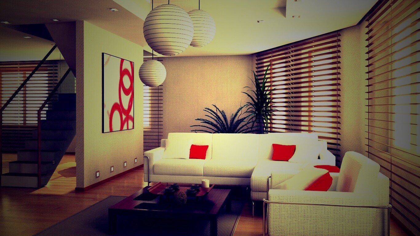 Китайская гостинная обои