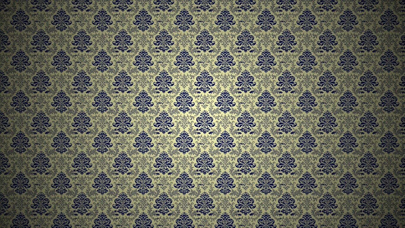 Текстура старых узорных обоев обои