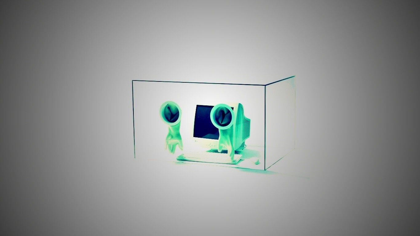 Зараженный компьютер обои