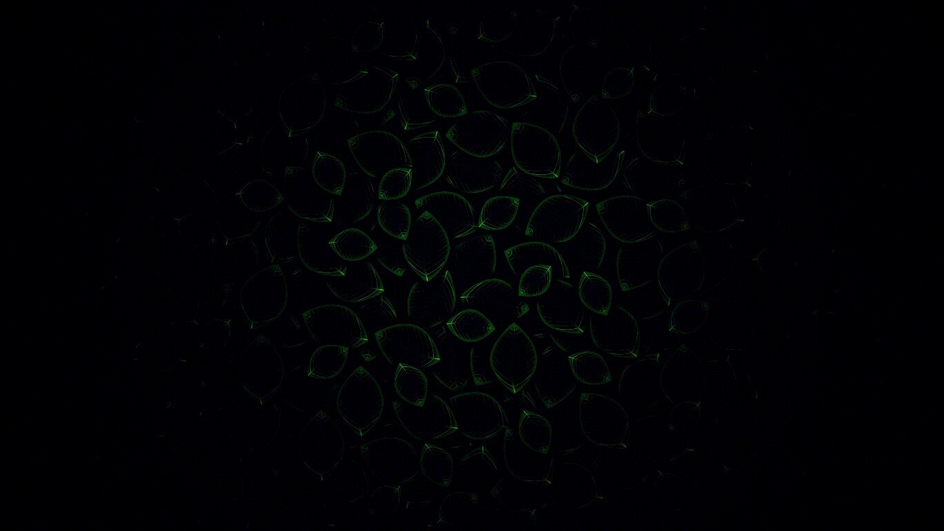 Векторные зеленые листья обои