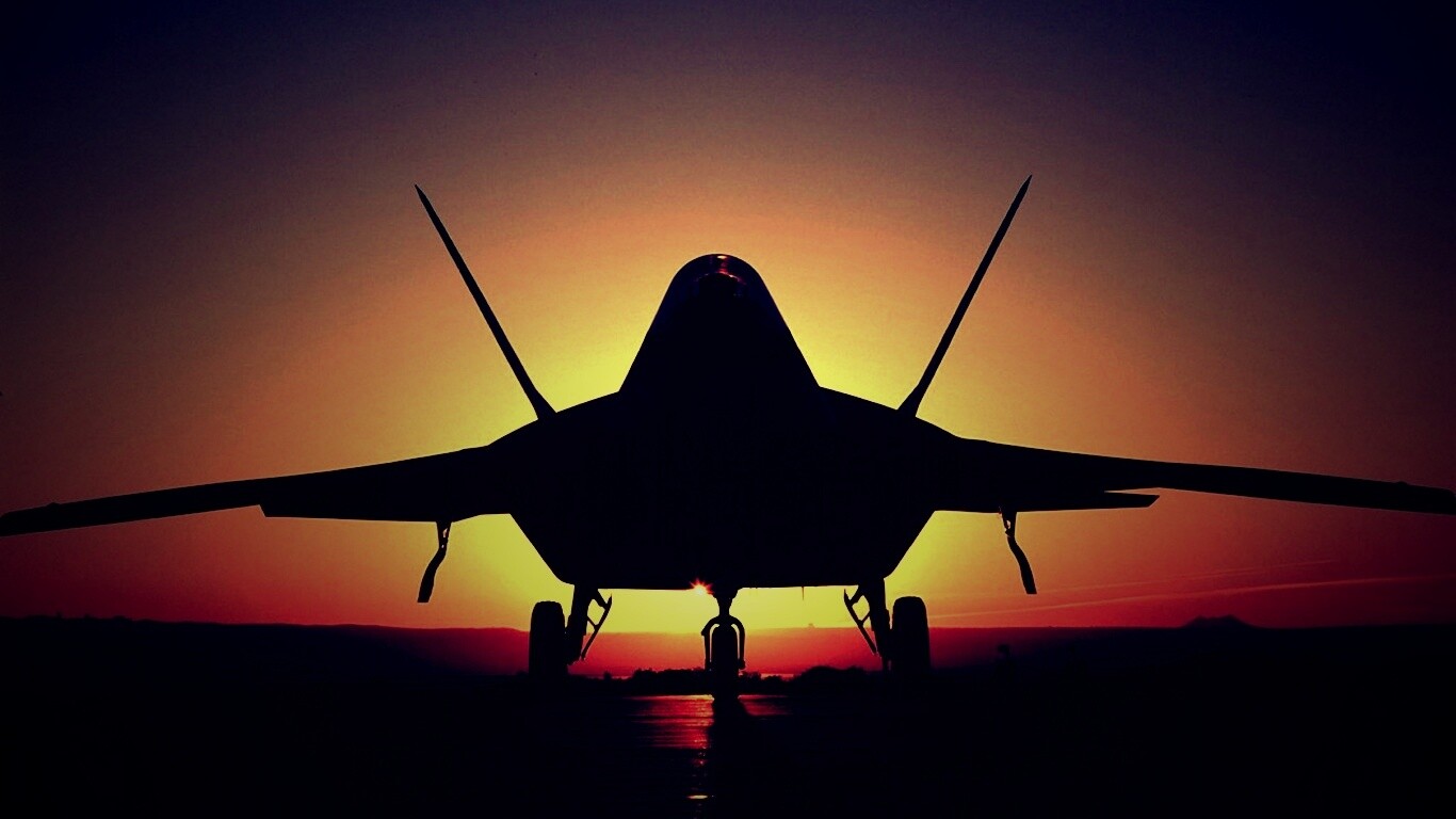 Истребитель F22 обои