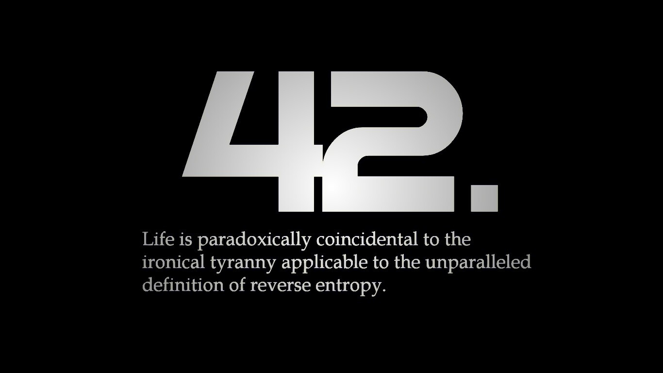 Ответ жизни, вселенной и вообще обои