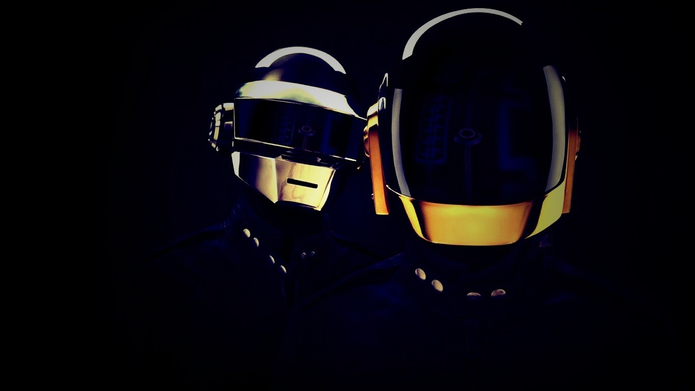 Daft Punk на темном фоне обои