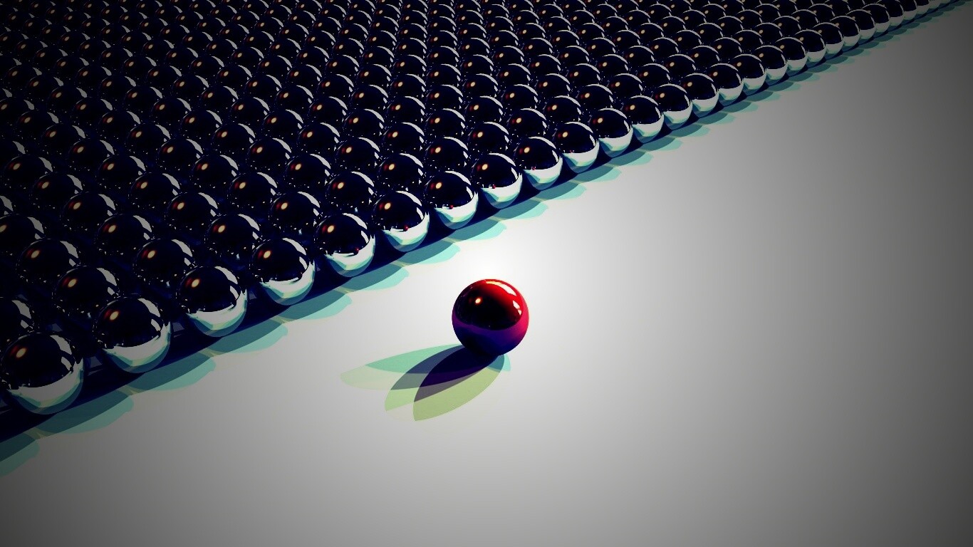 Металлические шарики обои