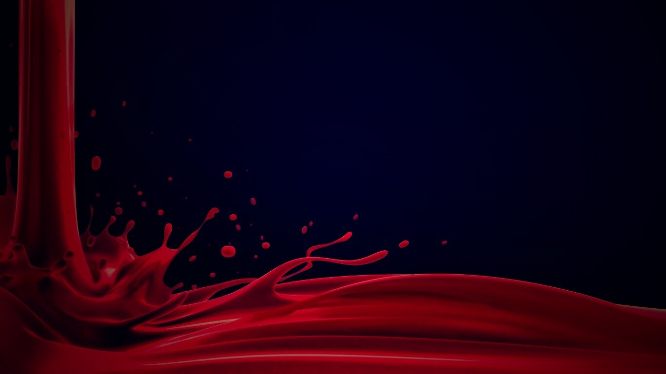 Красный всплеск обои