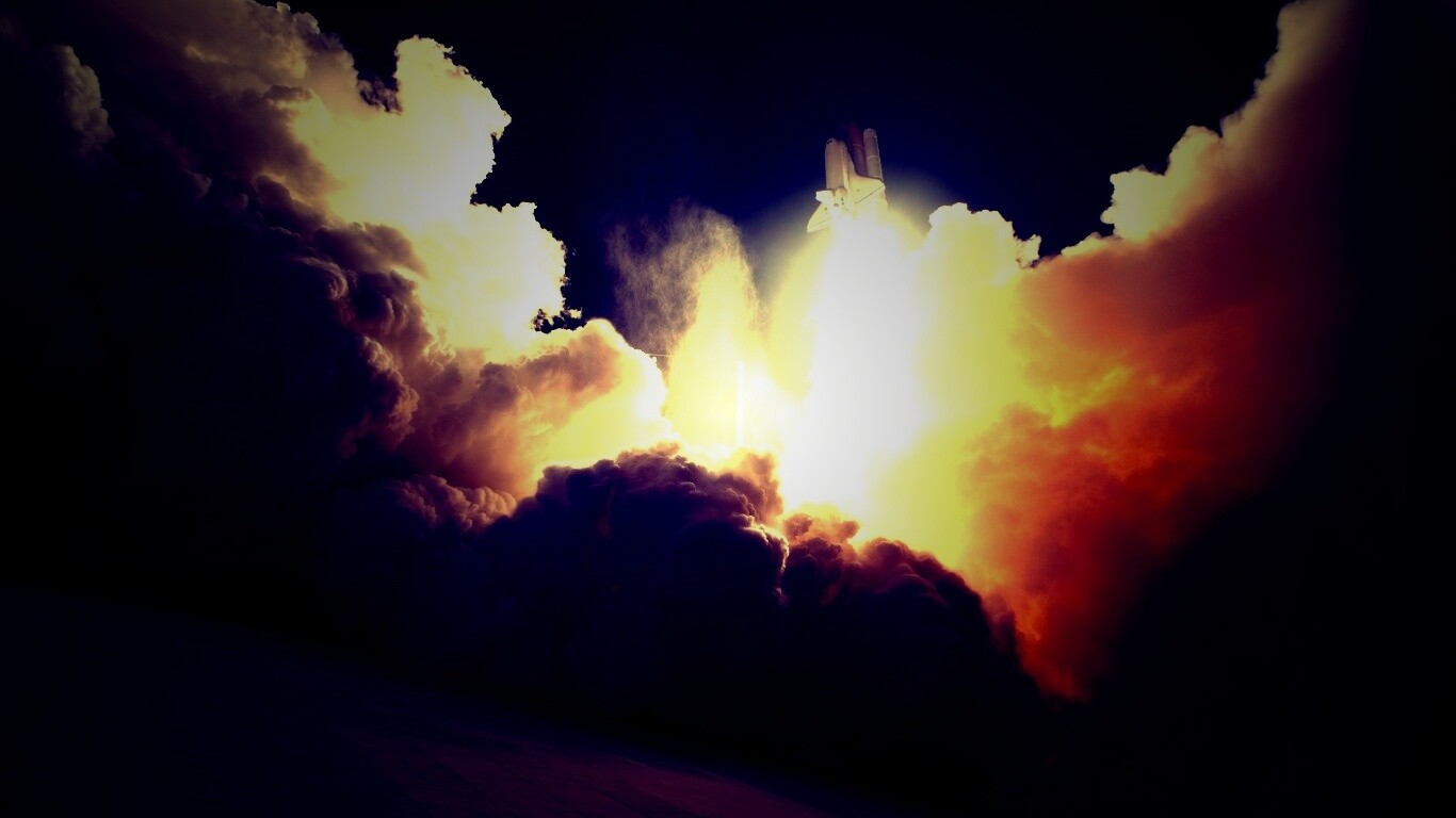 Взлет шатла обои