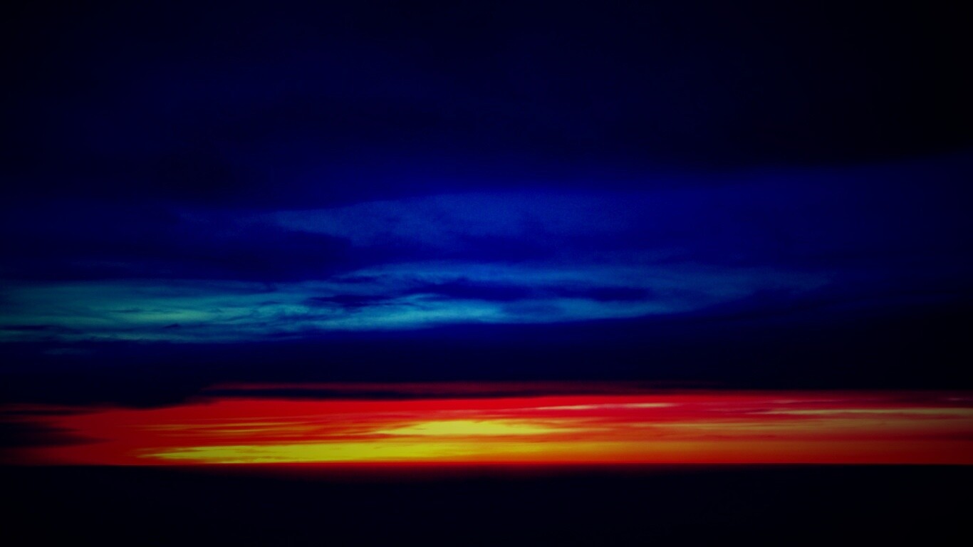 Закатное небо обои