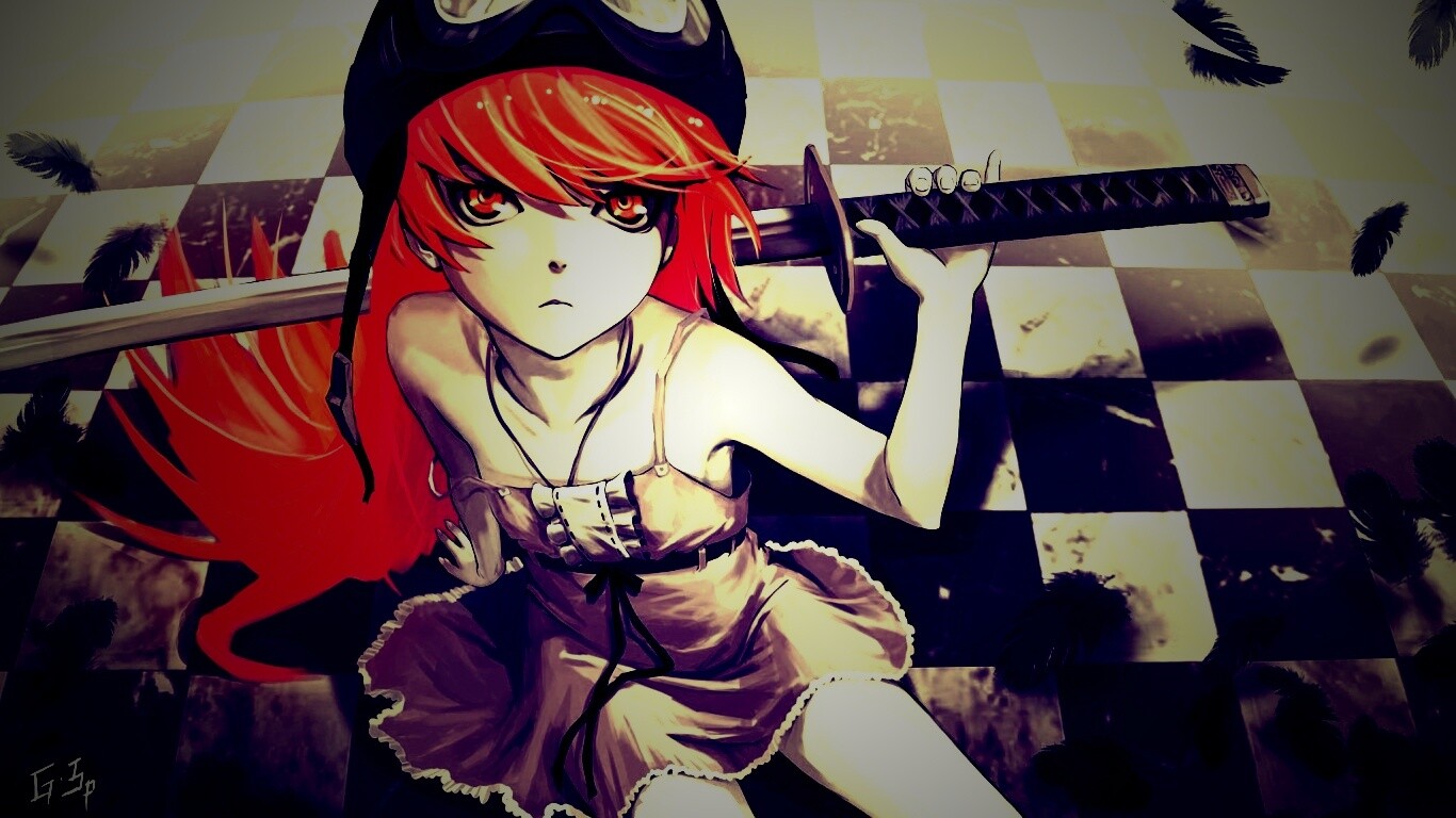 Полувампир из Bakemonogatari обои