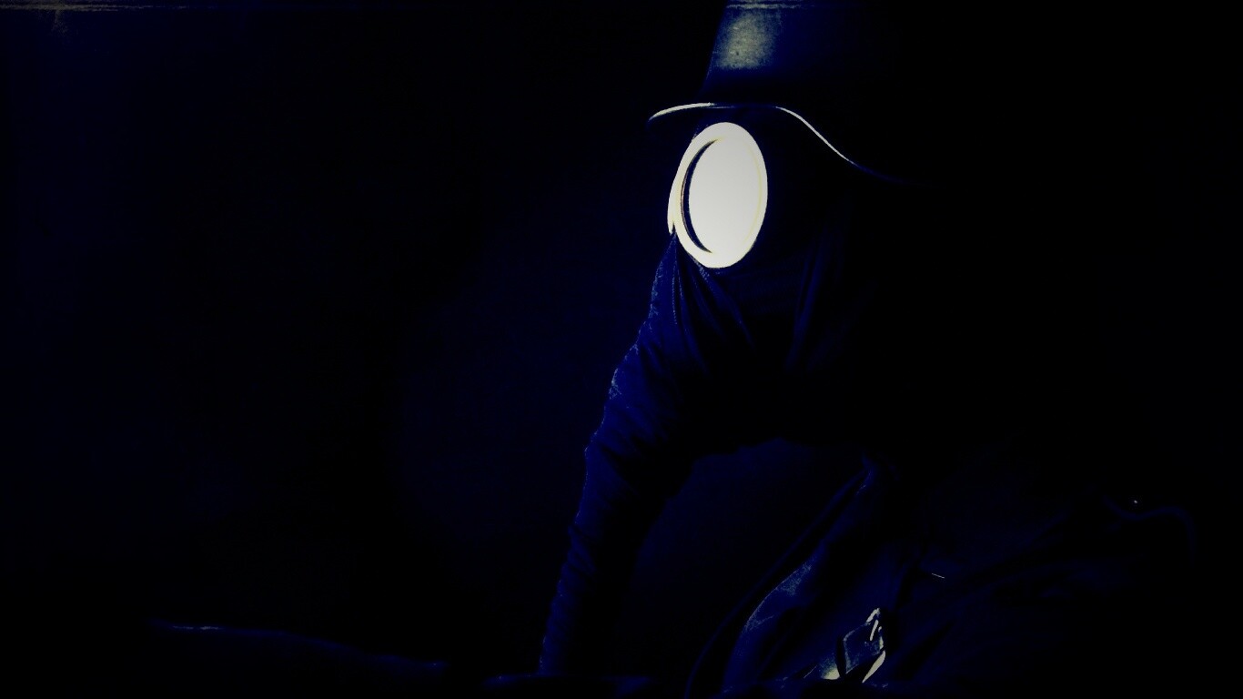 В противогазе обои