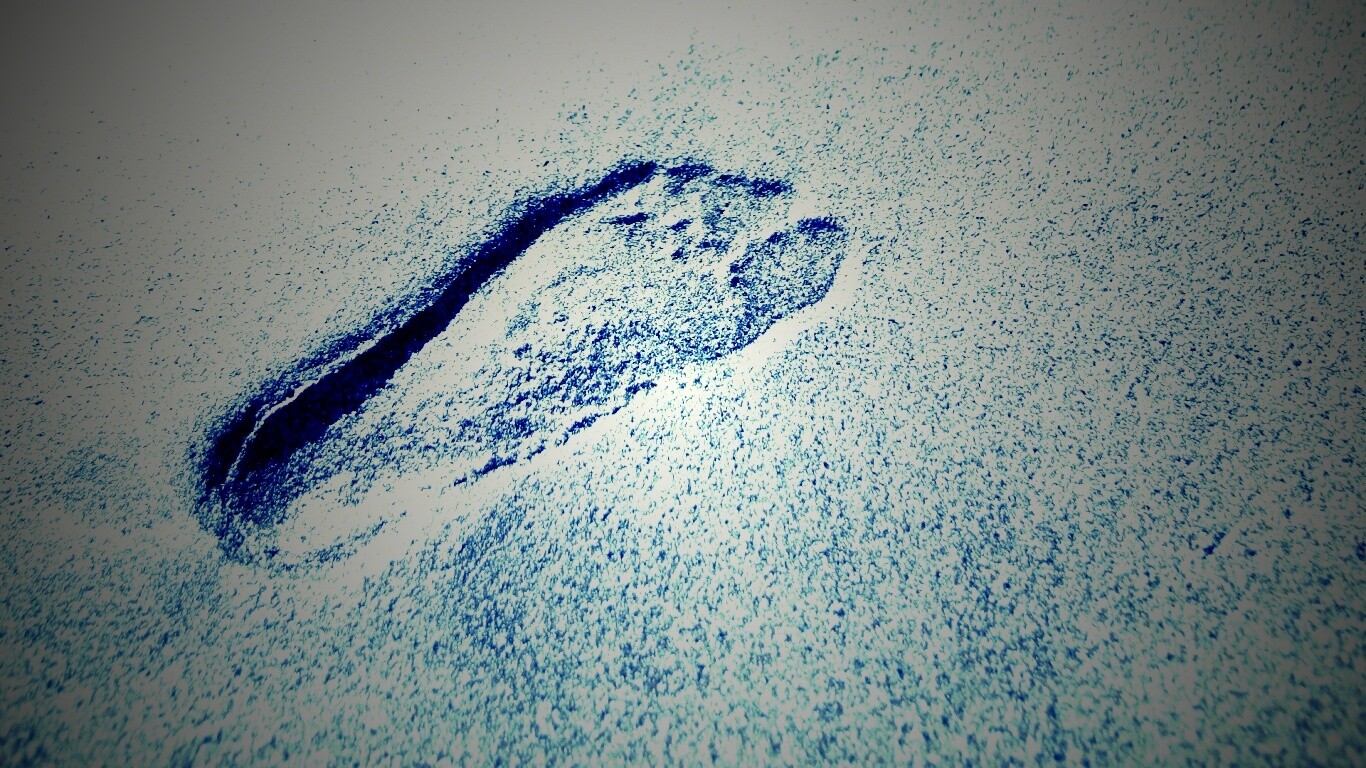 Отпечаток ноги обои