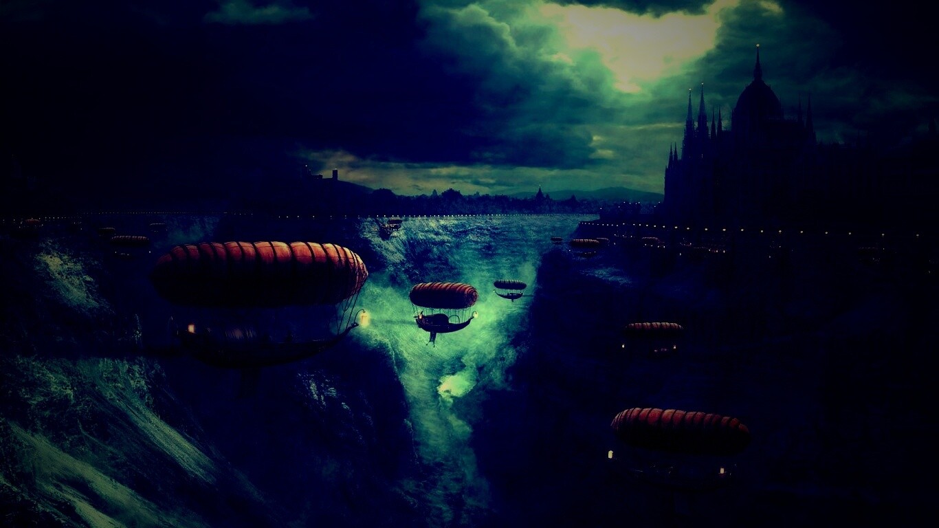 Фентезийный Будапешт обои