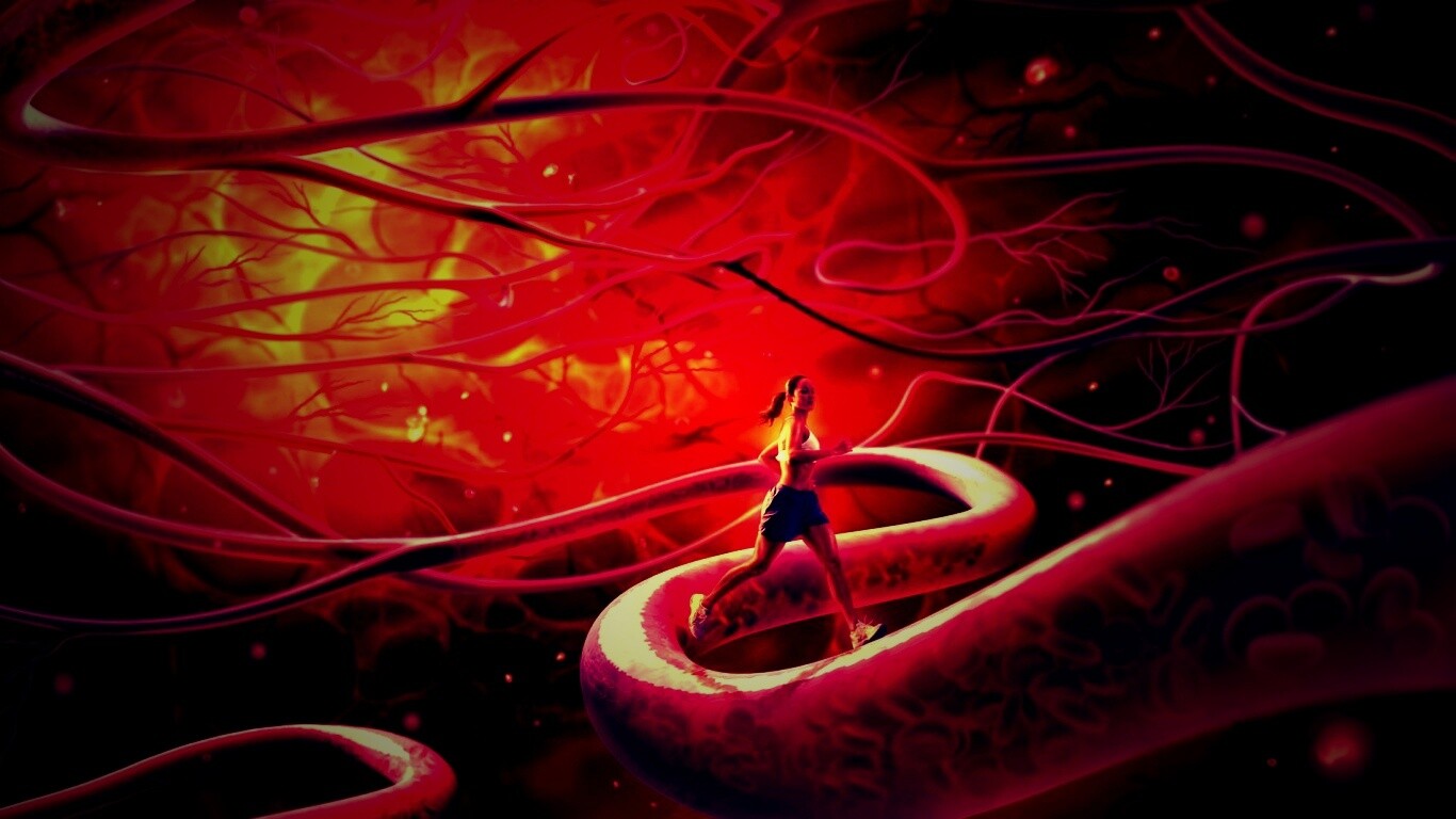 Бег крови обои