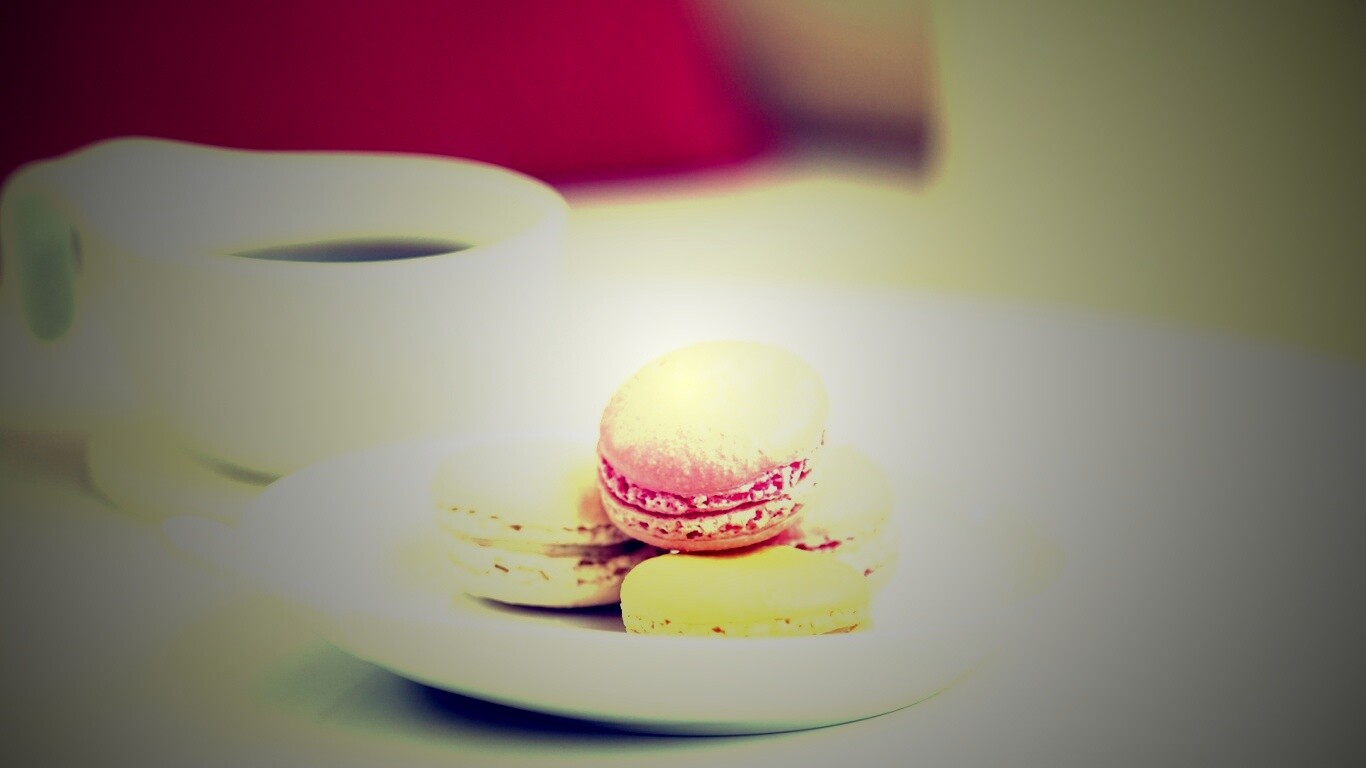 Кофе с пирожным обои