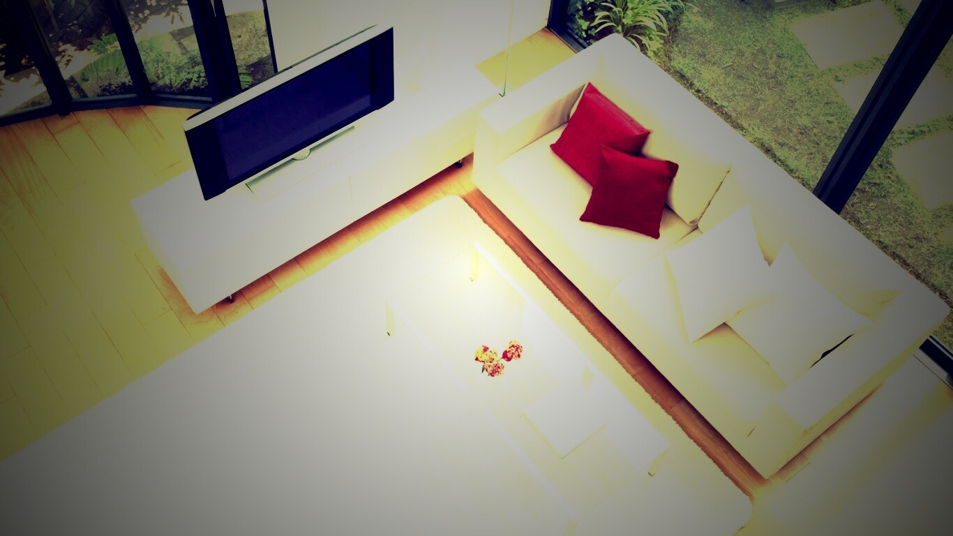 Комната сверху обои