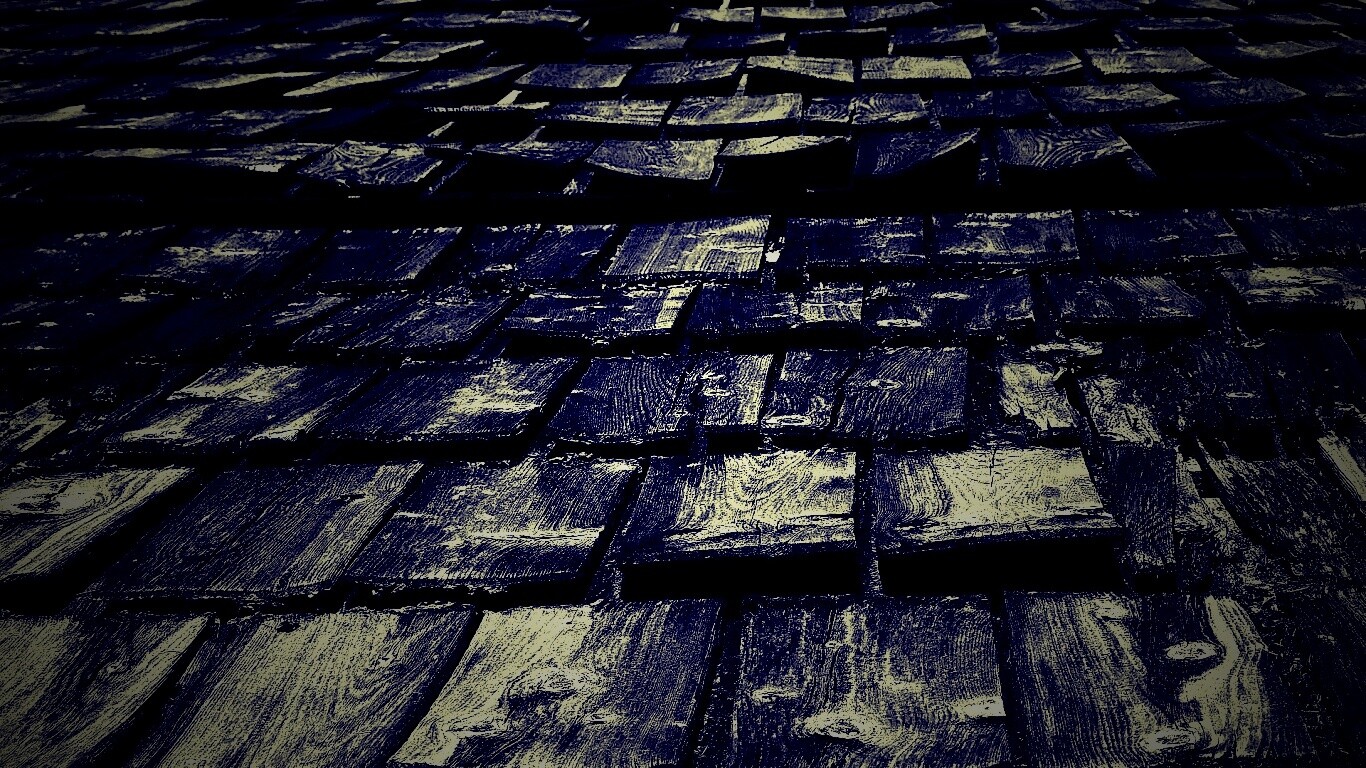 Деревянная крыша обои