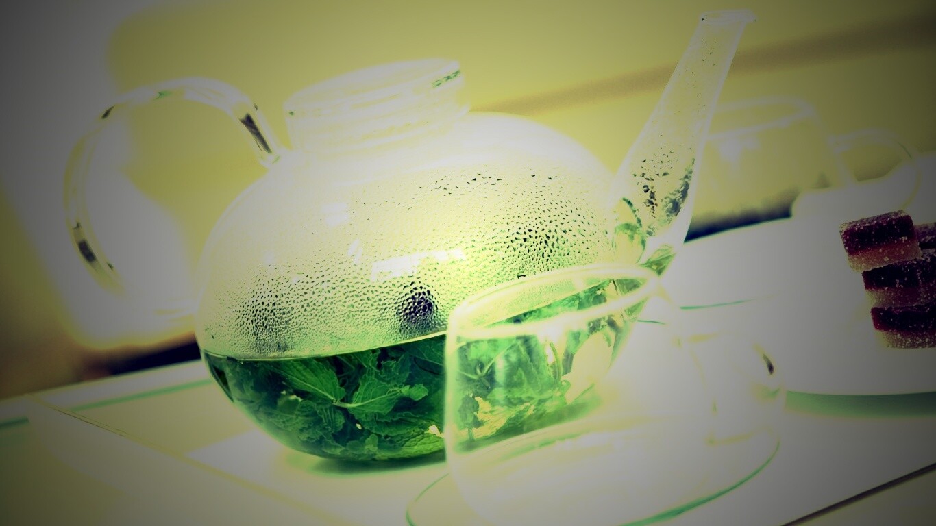 Зелёный чай обои