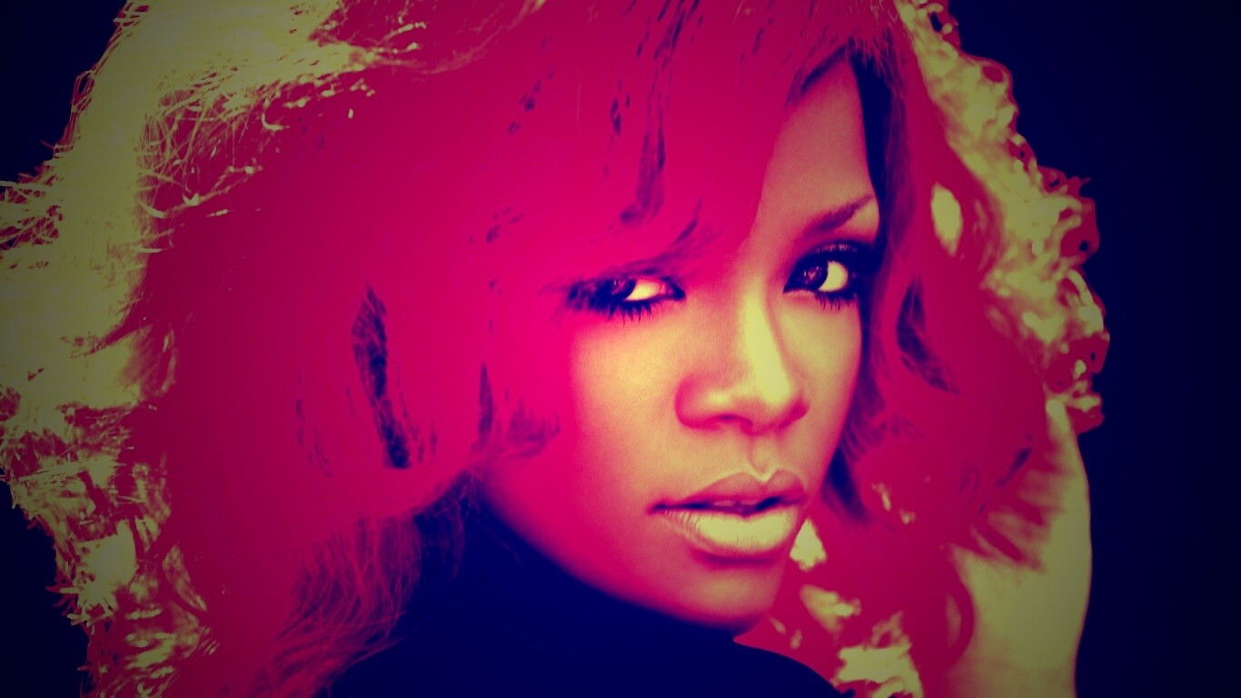 Огненная Рианна обои