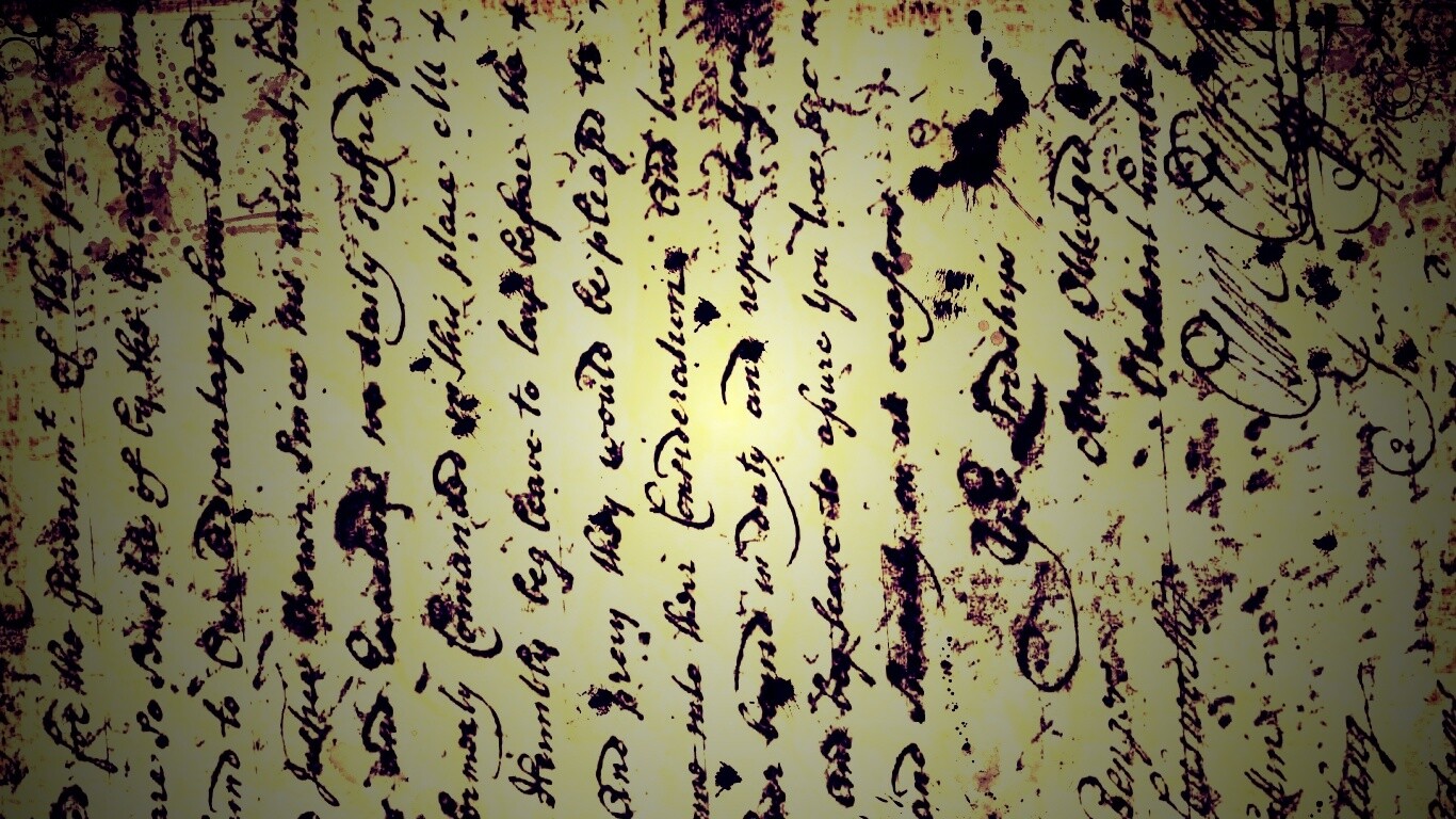 Старинное письмо обои