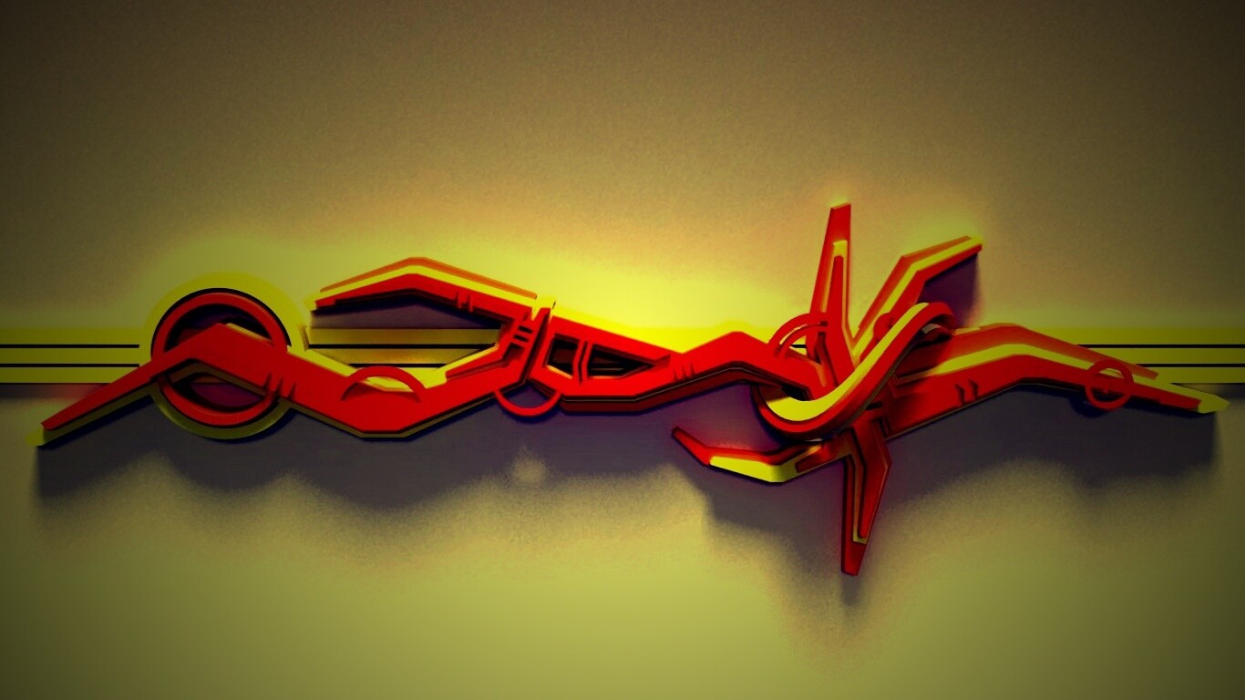 3D Граффити обои