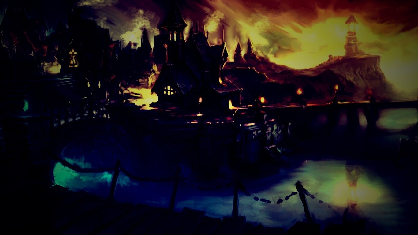 Волшебная деревня обои