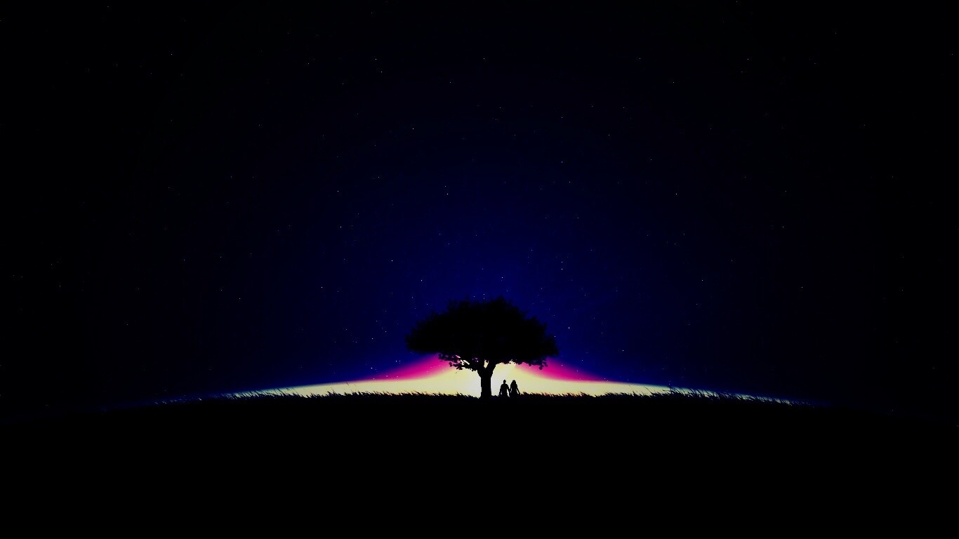 Звёздная ночь обои