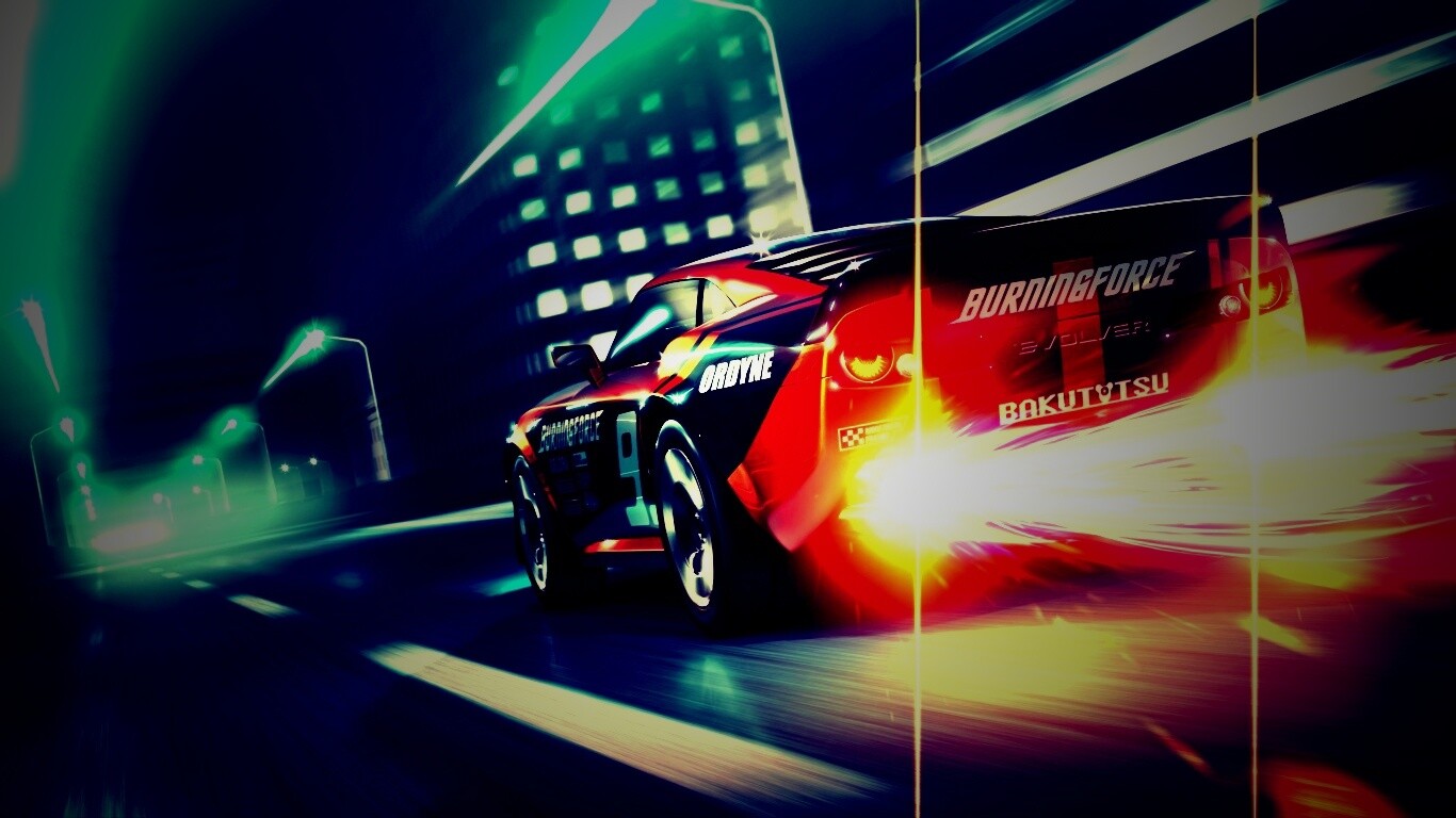 Ночное нитро обои