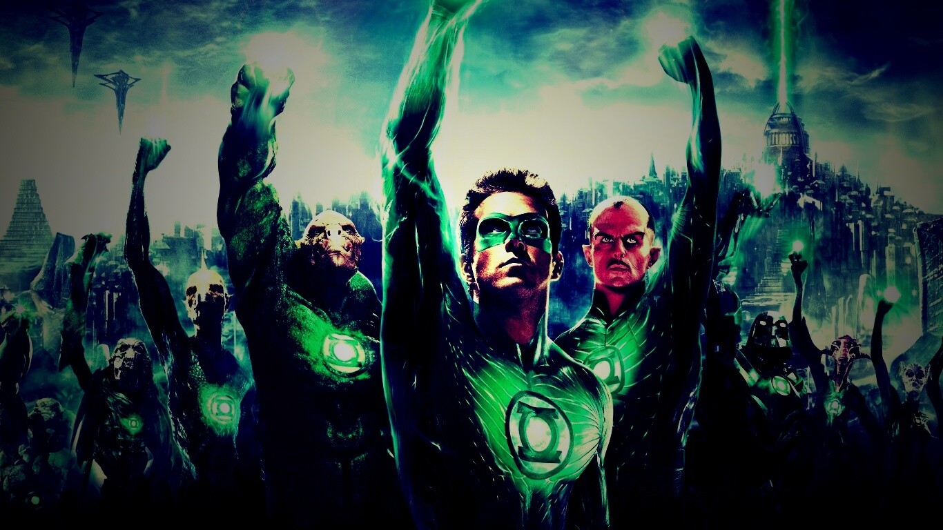 Зеленый фонарь обои