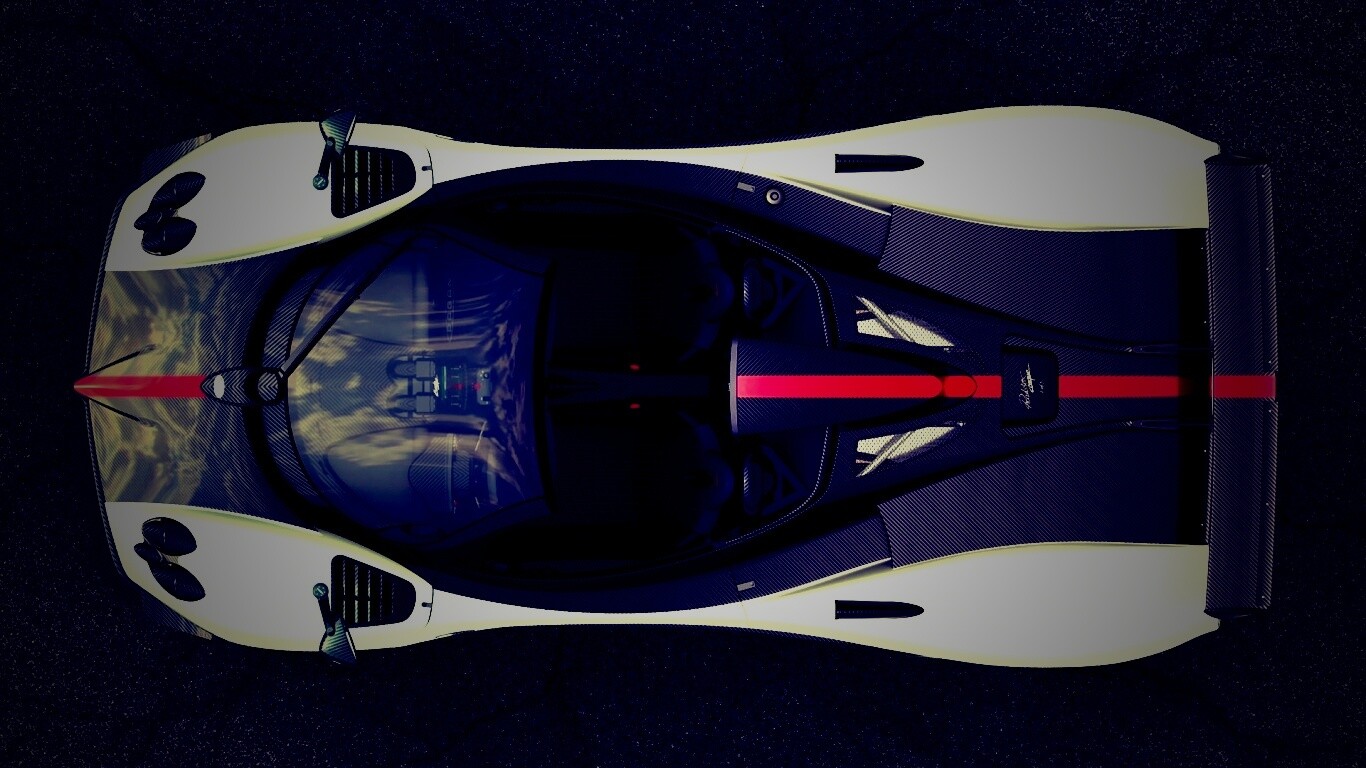 Пагани Зонда вид сверху обои