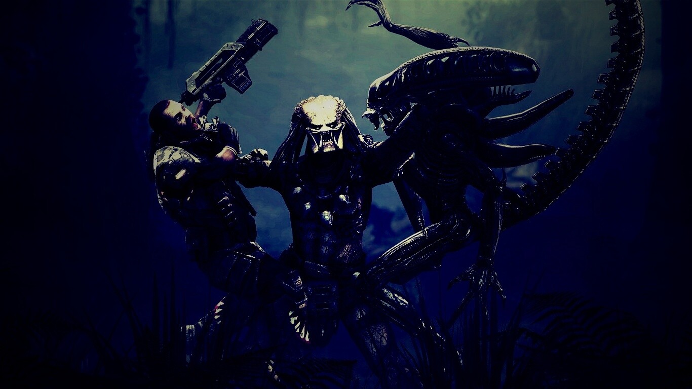 Чужой против Хищника обои