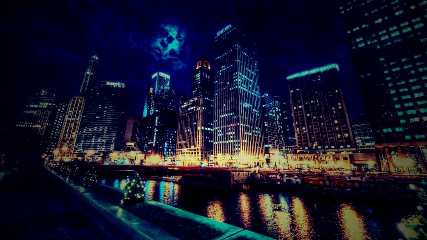 Потрясающий городской вид обои