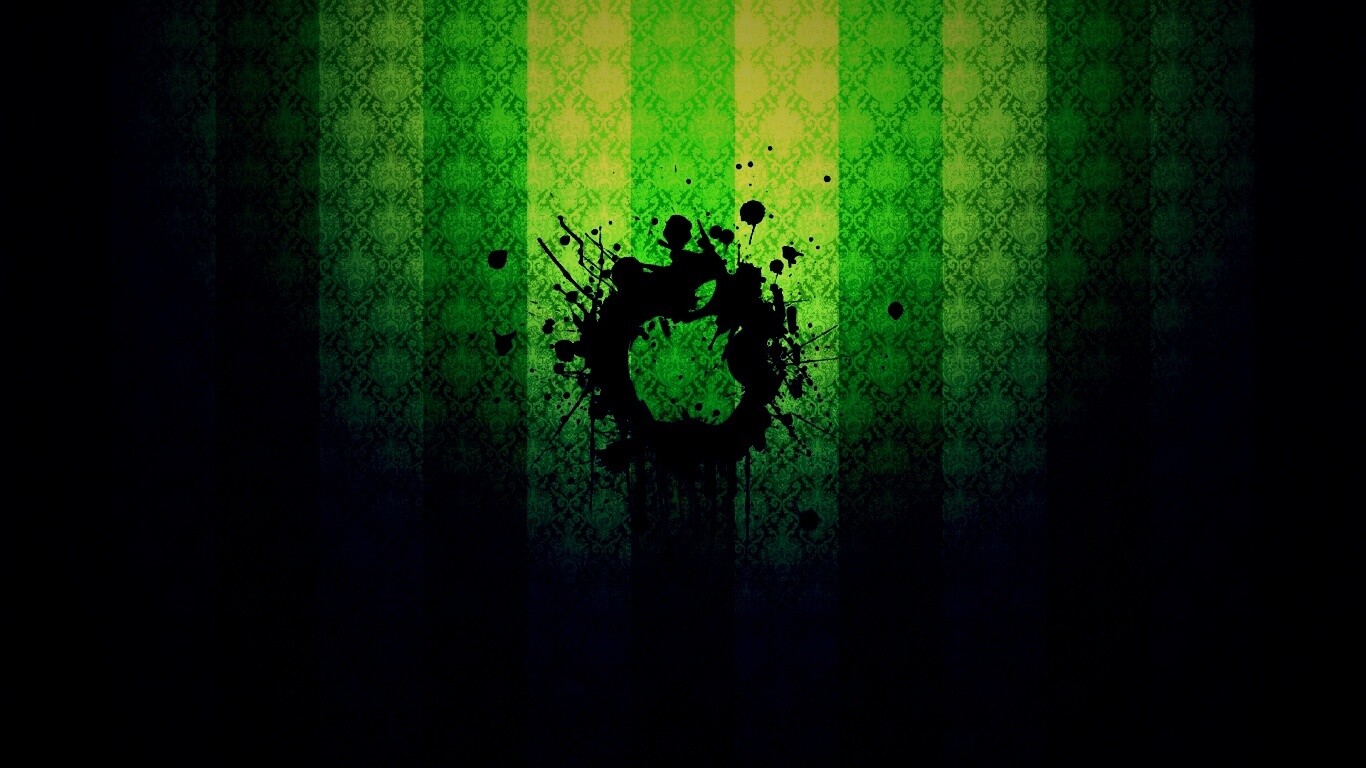 Логотип Apple на обоях обои